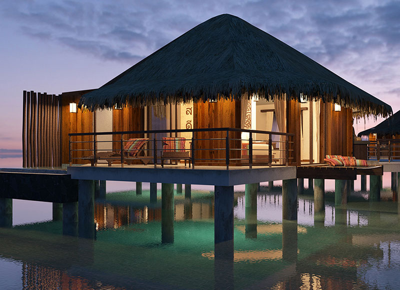 Experience the luxury and elegance of overwater bungalows in Mexico!