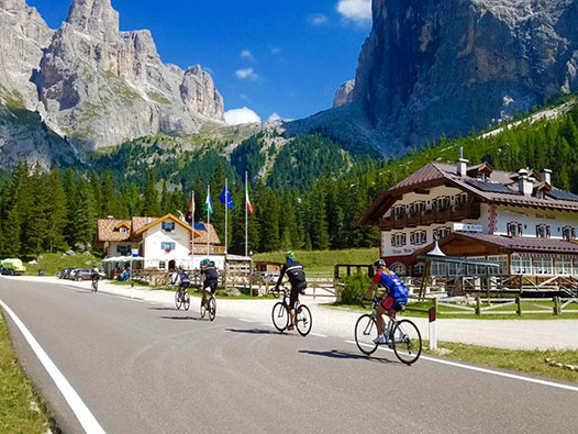 Cycling in Dolomites