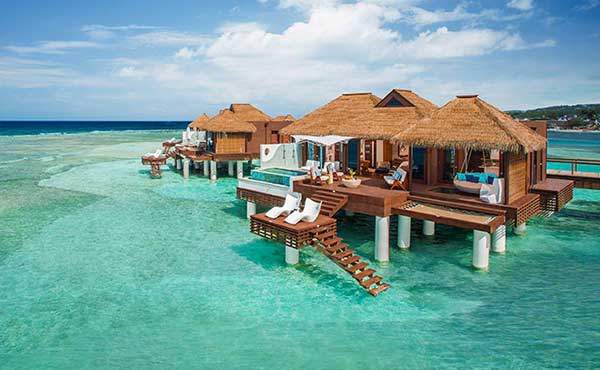 Over Water Villas - Sandals Royal Caribbean 