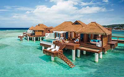 Over-Water Villas at Sandals Royal Caribbean Montego Bay, Jamaica!